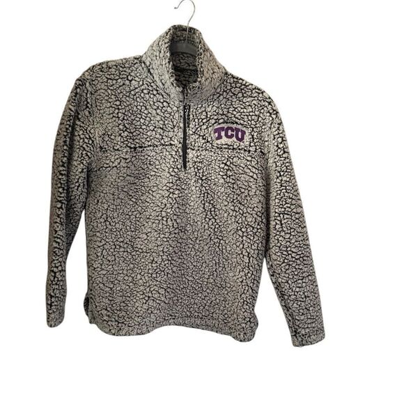 TCU Texas CHristian University Fleece Pullover Size XS Unisex Non Smoking - Picture 4 of 15